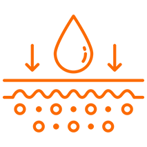 Rehydrates & firms